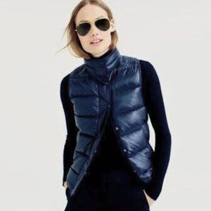 J. Crew Quilted Puffer Down Vest, Large